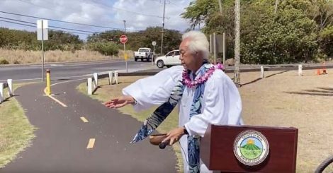 Blessing held for Northshore Greenway